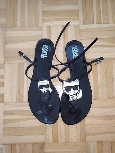 Karl Lagerfeld ženske sandale – gel/jelly model - Boja: crna, sjajna na lalafo.rs — 1 Karl Lagerfeld ženske sandale – gel/jelly model - Boja: crna, sjajna — 1