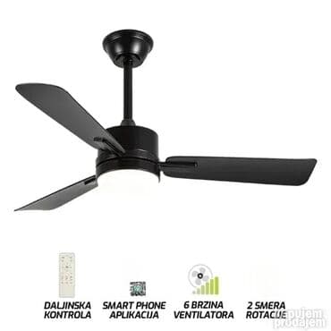 Plafonski ventilatori: “ Pametni Plafonski Ventilatori sa Svetlom – 6 Brzina, Daljinski na lalafo.rs — 2 Plafonski ventilatori: “ Pametni Plafonski Ventilatori sa Svetlom – 6 Brzina, Daljinski — 2
