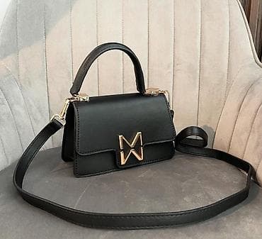 Ženska torbica sa poklopcem i metalnim M/W logom - Elegantan mini na lalafo.rs — 3 Ženska torbica sa poklopcem i metalnim M/W logom - Elegantan mini — 3