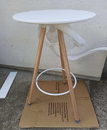 Potpuno novi barski stolovi Kvalitetna medijapan plocha, jaki drveni na lalafo.rs — 8 Potpuno novi barski stolovi Kvalitetna medijapan plocha, jaki drveni — 8