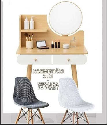 dve suknje po: 👑Kozmetički sto sa ogledalom i stolicom ✅Cena 12500 din ⚜️ Toaletni at lalafo.rs — 1 dve suknje po: 👑Kozmetički sto sa ogledalom i stolicom ✅Cena 12500 din ⚜️ Toaletni — 1
