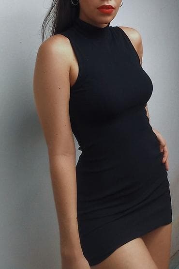 Haljina bez rukava zatvoren dekolte sa na lalafo.rs Haljina bez rukava zatvoren dekolte sa