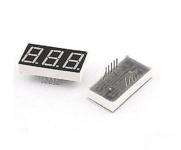 3-cifarski 7-segmentni LED displej (horizontalni, pravougaoni modul) na lalafo.rs 3-cifarski 7-segmentni LED displej (horizontalni, pravougaoni modul)