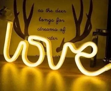 LED neonska dekorativna lampa “love” – toplo žuta - Slobodno stojeći na lalafo.rs LED neonska dekorativna lampa “love” – toplo žuta - Slobodno stojeći