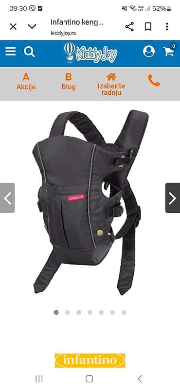Infantino kengur nosiljka za bebe - Ergonomska nosiljka sa na lalafo.rs — 2 Infantino kengur nosiljka za bebe - Ergonomska nosiljka sa — 2