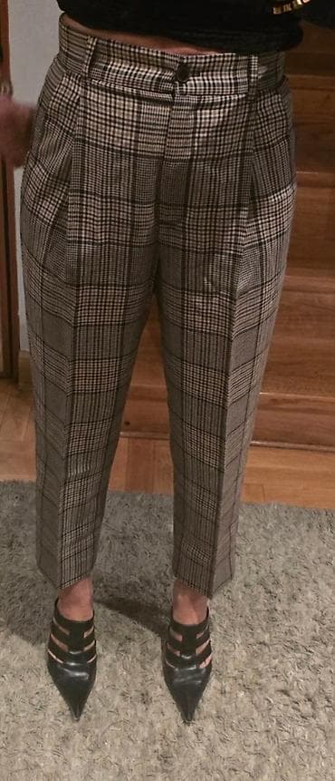 MARELLA Max Mara vunene karirane pantalone. širi model visok struk, sa na lalafo.rs — 7 MARELLA Max Mara vunene karirane pantalone. širi model visok struk, sa — 7