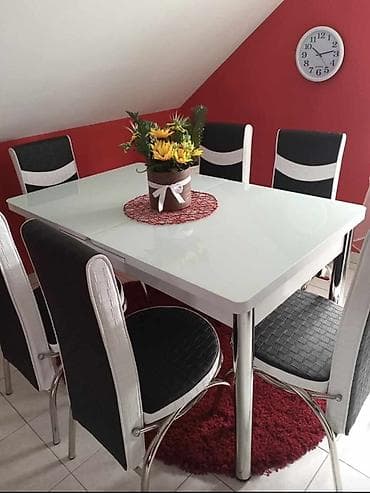 02. Komplet sto i 6 stolica nova cena 230e na lalafo.rs — 3 02. Komplet sto i 6 stolica nova cena 230e — 3
