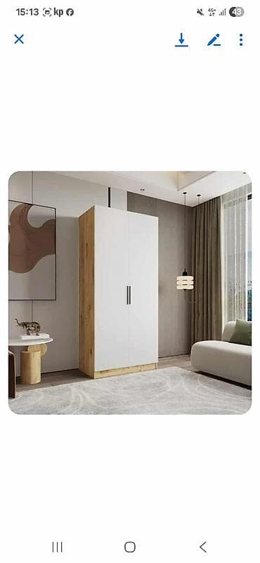 Furniture: Ormar LINEA Beli 16500dinDimenzije: 170x55x40cm Materijal: Iverica 1 at lalafo.rs — 2 Furniture: Ormar LINEA Beli 16500dinDimenzije: 170x55x40cm Materijal: Iverica 1 — 2