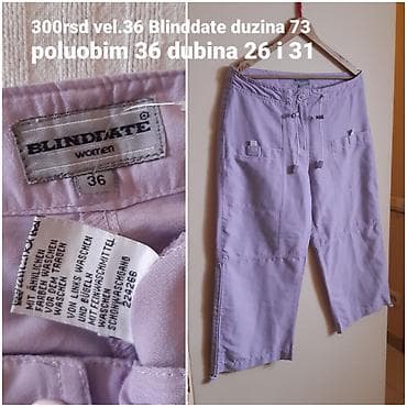 Blinddate ženske pantalone, vel. 36. Boja: svetloljubičasta (lila) na lalafo.rs Blinddate ženske pantalone, vel. 36. Boja: svetloljubičasta (lila)