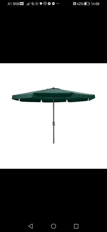 Baštenski suncobran sa bež platnom, idealan za zaštitu od sunca u na lalafo.rs — 3 Baštenski suncobran sa bež platnom, idealan za zaštitu od sunca u — 3