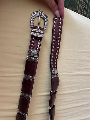 Ženski kais, sa cirkonima, vestacka koza, dužina kaiša 97cm na lalafo.rs — 2 Ženski kais, sa cirkonima, vestacka koza, dužina kaiša 97cm — 2