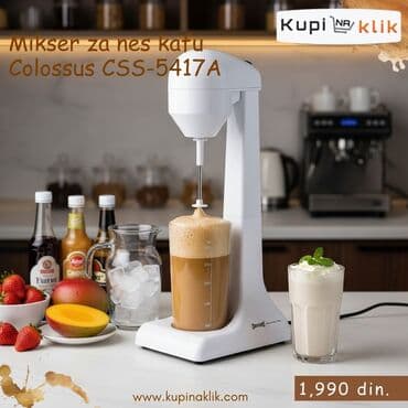 Mikser za nes kafu Colossus CSS-5417A - Električni stojeći mikser na lalafo.rs Mikser za nes kafu Colossus CSS-5417A - Električni stojeći mikser
