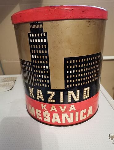 Vintage limena kutija “Kazino Kava Mešanica” - Originalna velika na lalafo.rs — 1 Vintage limena kutija “Kazino Kava Mešanica” - Originalna velika — 1