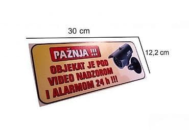 OBJEKAT POD VIDEO NADZOROM - nalepnica - 823 📌 Opis: Samolepljiva na lalafo.rs OBJEKAT POD VIDEO NADZOROM - nalepnica - 823 📌 Opis: Samolepljiva
