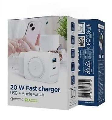 Mobile Phones & Accessories: Gembird 20W brzi punjač – USB + Apple Watch - Zidni adapter sa at lalafo.rs — 2 Mobile Phones & Accessories: Gembird 20W brzi punjač – USB + Apple Watch - Zidni adapter sa — 2