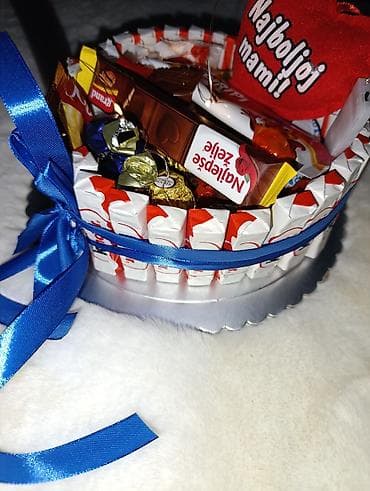 Ručno izrađene slatke korpe/torte od čokoladica – idealne za na lalafo.rs — 9 Ručno izrađene slatke korpe/torte od čokoladica – idealne za — 9