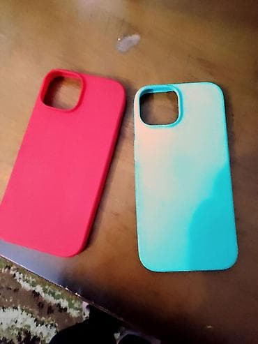 Silikonske futrole za telefon – 2 komada - Boje: crvena i tirkizna - na lalafo.rs — 2 Silikonske futrole za telefon – 2 komada - Boje: crvena i tirkizna - — 2