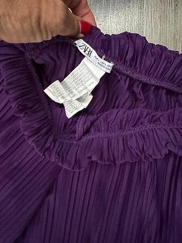 ZARA plisirane palazzo pantalone, L veličine. Nisu od pliša ali su na lalafo.rs — 3 ZARA plisirane palazzo pantalone, L veličine. Nisu od pliša ali su — 3