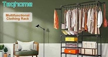 Stalak za odecu+police za obucu/prenosiva vesalica Dimenzije vešalice na lalafo.rs Stalak za odecu+police za obucu/prenosiva vesalica Dimenzije vešalice