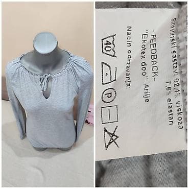 Ženska majica Feedback, siva, dug rukav. - Veličina: L - Dužina: 60 na lalafo.rs — 1 Ženska majica Feedback, siva, dug rukav. - Veličina: L - Dužina: 60 — 1