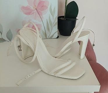 Ženske sandale na štiklu – elegantne, krem/belo-bež boje. - na lalafo.rs — 1 Ženske sandale na štiklu – elegantne, krem/belo-bež boje. - — 1