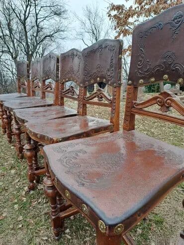 Sest stolica u dobrom stanju, cvrste i bez crvotocine. Sedni i nasloni na lalafo.rs Sest stolica u dobrom stanju, cvrste i bez crvotocine. Sedni i nasloni