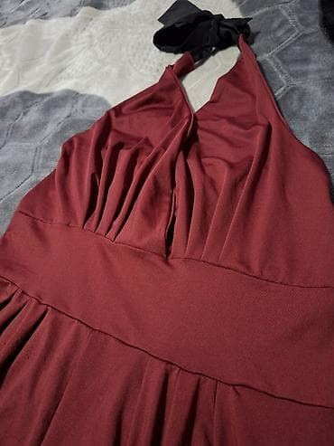 Ženski elegantni kombinezon bez rukava - Boja: bordo - Kroj: široke na lalafo.rs — 2 Ženski elegantni kombinezon bez rukava - Boja: bordo - Kroj: široke — 2