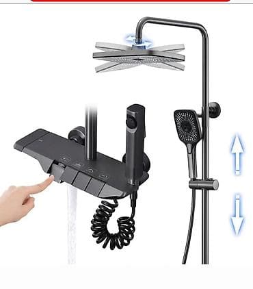 Tuš sistem 3 u 1 – plafonska kišna glava + ručna tuš slušalica + na lalafo.rs Tuš sistem 3 u 1 – plafonska kišna glava + ručna tuš slušalica +