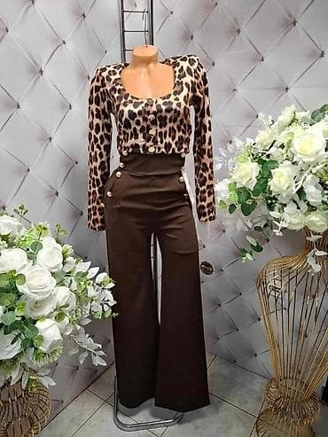 Damski modni komplet – bluza i pantalone visokog struka - Gornji deo na lalafo.rs — 2 Damski modni komplet – bluza i pantalone visokog struka - Gornji deo — 2