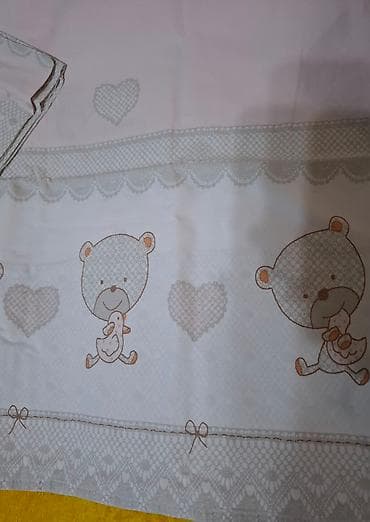 Posteljina za krevetac za bebe devojčice Meda roze sadrži: dva at lalafo.rs — 3 Posteljina za krevetac za bebe devojčice Meda roze sadrži: dva — 3