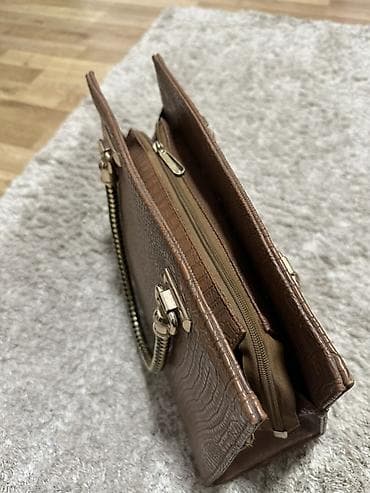 Ženska torba – braon, kroko print - Materijal: veštačka koža sa at lalafo.rs — 3 Ženska torba – braon, kroko print - Materijal: veštačka koža sa — 3