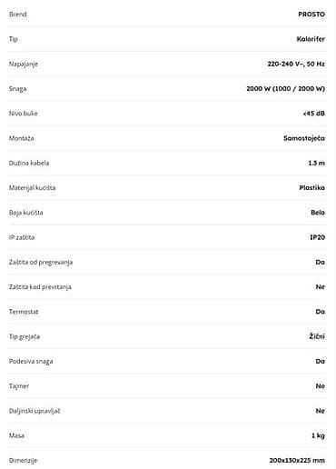 PROSTO kalorifer – kompaktan i efikasan grejač za brzo zagrevanje na lalafo.rs — 2 PROSTO kalorifer – kompaktan i efikasan grejač za brzo zagrevanje — 2