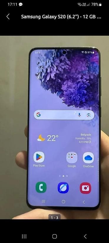 Samsung Galaxy S20, 128 GB, color - Grey, Fingerprint at lalafo.rs Samsung Galaxy S20, 128 GB, color - Grey, Fingerprint