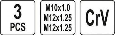 Set razvrtača sa otvorima za šarnice M10 i M12, 3 kom. PROFI na lalafo.rs — 5 Set razvrtača sa otvorima za šarnice M10 i M12, 3 kom. PROFI — 5