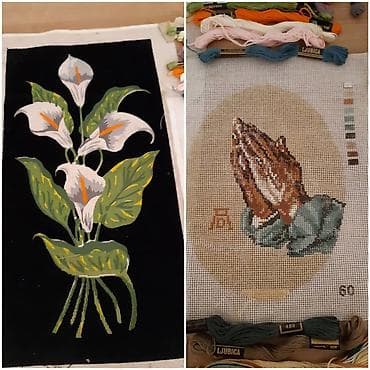 Komplet za goblene – 2 šeme + konci - Šema 1: motiv kale na crnoj na lalafo.rs — 2 Komplet za goblene – 2 šeme + konci - Šema 1: motiv kale na crnoj — 2