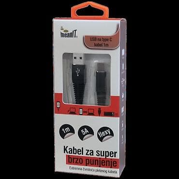 USB kabl za smartphone USB type C, pogodno za data prenos i brzo na lalafo.rs — 1 USB kabl za smartphone USB type C, pogodno za data prenos i brzo — 1
