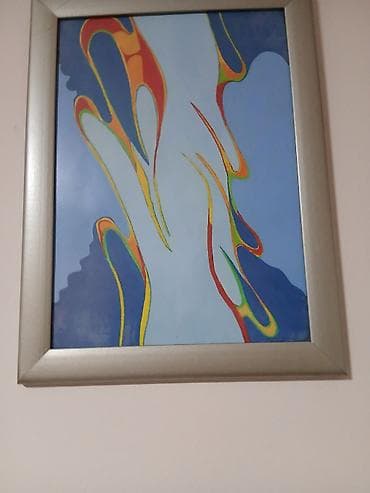 Apstraktna slika u ramu - Tehnika: akril/boja na papiru ili platnu na lalafo.rs — 2 Apstraktna slika u ramu - Tehnika: akril/boja na papiru ili platnu — 2