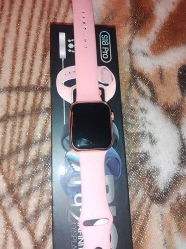 Pametni sat S18 Pro – roza - Dizajn: pravougaono kućište sa at lalafo.rs Pametni sat S18 Pro – roza - Dizajn: pravougaono kućište sa