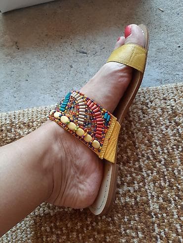 Flat shoes: Slippers 39, color - Multicolored at lalafo.rs — 6 Flat shoes: Slippers 39, color - Multicolored — 6