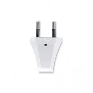 Euro utikač – 2.5A / 250V~ – Bela. Utikač dvopolni bez kontakta za na lalafo.rs Euro utikač – 2.5A / 250V~ – Bela. Utikač dvopolni bez kontakta za