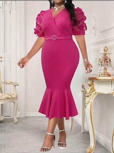 🌟Elegantna midi haljina sa efekt rukavima ✅Vise boja Cena 3700 din Vel na lalafo.rs — 10 🌟Elegantna midi haljina sa efekt rukavima ✅Vise boja Cena 3700 din Vel — 10