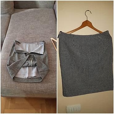 Ženska suknja – pepito (“houndstooth”) dezen, crno‑bela. - Kroj na lalafo.rs — 2 Ženska suknja – pepito (“houndstooth”) dezen, crno‑bela. - Kroj — 2