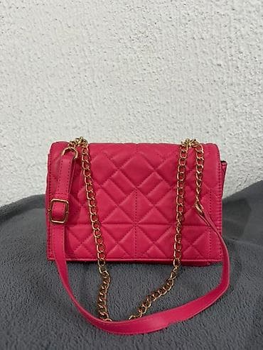 Elegantna ženska torbica preko ramena – pink - Materijal: mekana eko at lalafo.rs — 1 Elegantna ženska torbica preko ramena – pink - Materijal: mekana eko — 1