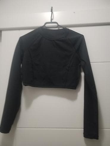 zenske broj: 2 komada crni ženski crop top sa dugim rukavima - Klasičan okrugli at lalafo.rs — 1 zenske broj: 2 komada crni ženski crop top sa dugim rukavima - Klasičan okrugli — 1