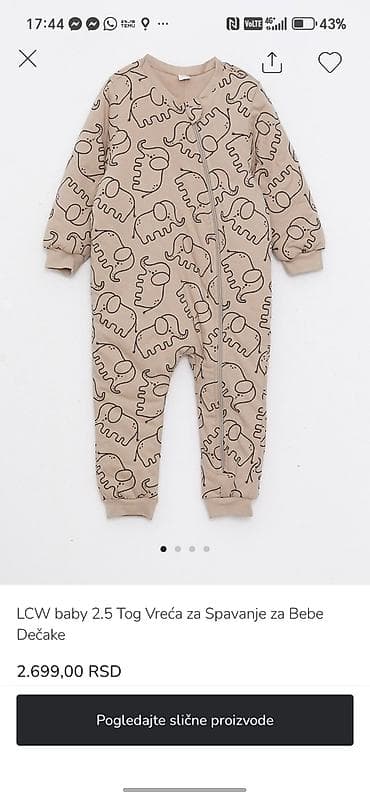 LCW baby 2.5 TOG vreća za spavanje za decu - Model sa nogavicama i na lalafo.rs — 1 LCW baby 2.5 TOG vreća za spavanje za decu - Model sa nogavicama i — 1