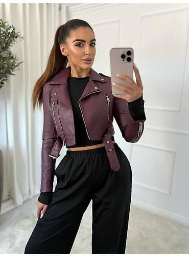 kozna jakna sa: New eko jacket ✨️Vel: S M LCena: 3.790 dinara. E na lalafo.rs — 2 kozna jakna sa: New eko jacket ✨️Vel: S M LCena: 3.790 dinara. E — 2