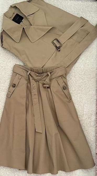 Dvonumni set u bež boji – prsluk/blejzer bez rukava i A-kroja midi na lalafo.rs — 3 Dvonumni set u bež boji – prsluk/blejzer bez rukava i A-kroja midi — 3