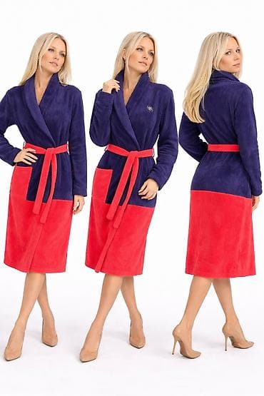 Ženski bademantil – dvobojni, mekani i topao - Kroj: klasičan kućni na lalafo.rs Ženski bademantil – dvobojni, mekani i topao - Kroj: klasičan kućni