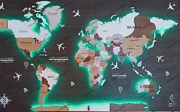 Antique Decor: Led mapa sveta 250×150 cm 3D sa podlogom Istražite lepotu dekorativne at lalafo.rs — 4 Antique Decor: Led mapa sveta 250×150 cm 3D sa podlogom Istražite lepotu dekorativne — 4