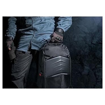 Ruksak za laptop sa ojačanom prednjom pločom - Moderan crni dizajn sa na lalafo.rs Ruksak za laptop sa ojačanom prednjom pločom - Moderan crni dizajn sa